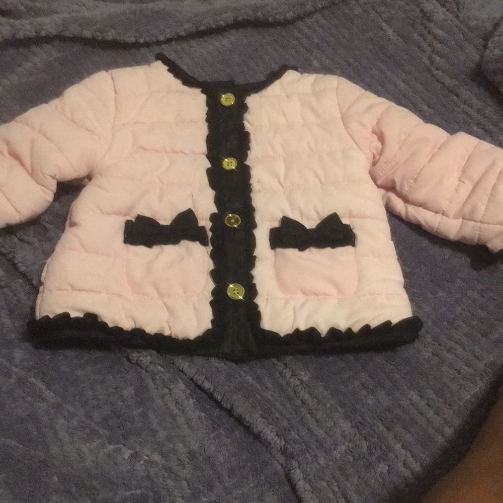 Pink puffer jacket